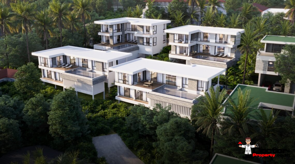 Luxury 3 Bedroom Pool Villa with Sea View in Plai Laem, Koh Samui – For Sale